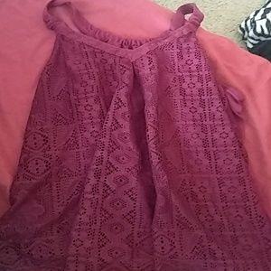 Maroon tank top